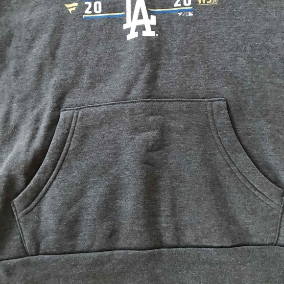 Fanatics World Series Champions 2020 Los Angeles Gray Hoodie Size Medium - Picture 4 of 5